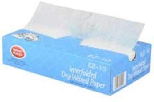Interfolded Deli Dry Wax Tissue, 500 per pack - 12 packs per case