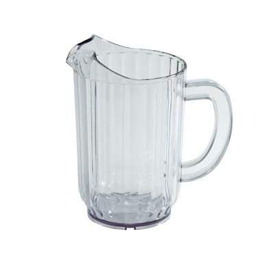 Winco WPC-60 Clear Plastic 60 Oz Water Pitcher-WPC-60
