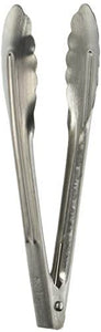 Winco UT-7 Coiled Spring Heavyweight Stainless Steel Utility Tong, 7-Inch