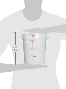 Cambro RFS4148 White Poly Round 4 Qt Storage Container