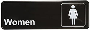 Winco SGN-312 Sign, 3-Inch by 9-Inch, Women