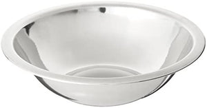 Winco Standard Weight Mixing Bowls, Stainless Steel, Mirror Finish