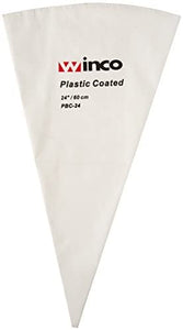 Winco PBC-24 Pastry Bag Cotton with Plastic Coating, 24-Inch