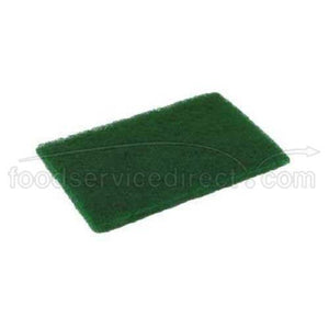 Disco Medium Duty Green Scouring Pad, 6 x 9 inch - 20 per case.