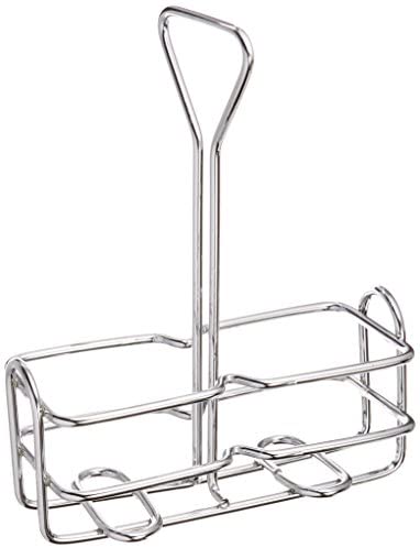 Winco WH-3 Square Oil and Vinegar Holder, 6 Ounce, Chrome Plated