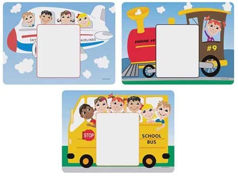Hoffmaster 3 Designs Kids Menu Paper Placemat, 8.5 x 11.625 inch - 1002 per case.