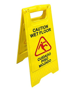 English & Spanish"Wet Floor" Sign | 290391-BAI
