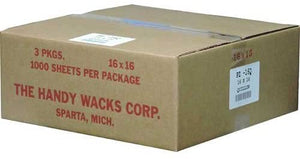 Handy Wacks 16 x 16 inch Quilon Pizza Liner, 1000 Count per Pack - 3 per case.