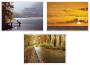 Hoffmaster 3 Designs Inspirational Paper Placemat, 10 x 14 inch - 1000 per case.