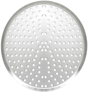 Allied Metal BDLP12 12-Inch Heavy Weight Aluminum Perforated Pizza Pan, Tapered Design, 11/16-Inch Deep