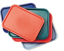 Load image into Gallery viewer, Carlisle CT1713TR61 Café Trapezoid Plastic Cafeteria/Fast Food Tray, 18&quot; x 14&quot;, Burgundy

