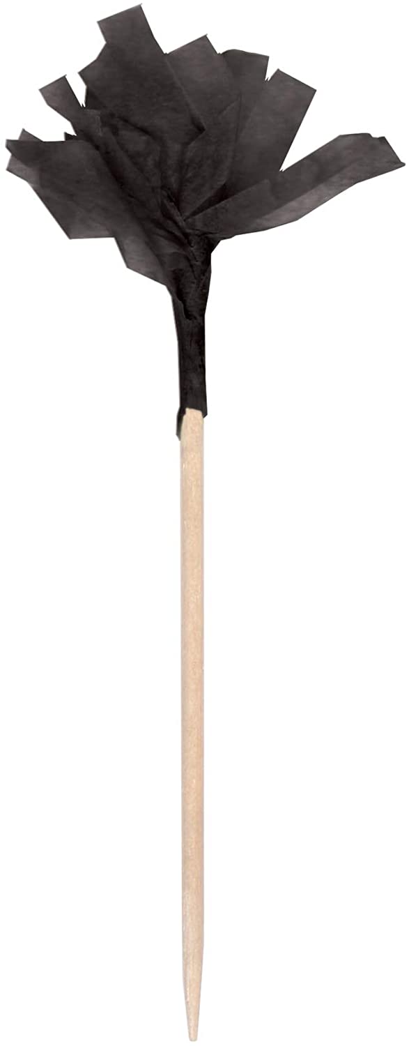 Hoffmaster Frill Toothpick, Black, S!mply Baked 2-1/2