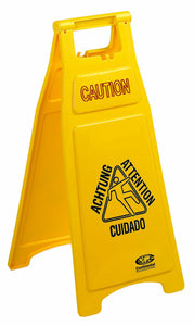 Continental 119 Yellow 26-Inch Caution Floor Sign