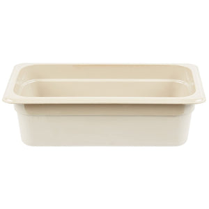 Cambro 34HP772 High Heat One Third Size Food Pan in Sandstone (Case of 6) 4" Deep