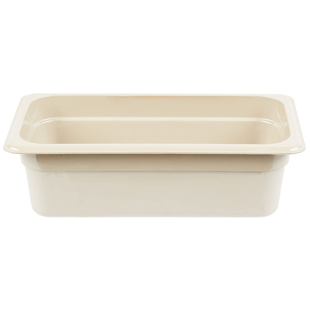 Cambro 34HP772 High Heat One Third Size Food Pan in Sandstone (Case of 6) 4