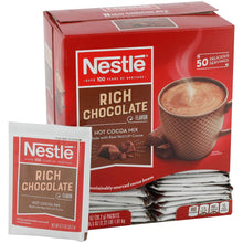 Load image into Gallery viewer, Nestle Hot Chocolate Packets, Hot Cocoa Mix, Rich Chocolate Flavor, Made with Real Cocoa, 50 Count (0.71 Oz each), 35.5 Oz
