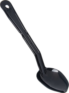 Carlisle High Heat Solid Plastic Serving Spoon, 11", Black