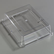 Load image into Gallery viewer, Carlisle 44432C07 Palette Designer Displayware Polycarbonate Cover, 3" H, Clear, For 1/2 Size Food Pan (Case of 12)