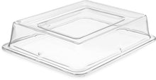 Load image into Gallery viewer, Carlisle 44432C07 Palette Designer Displayware Polycarbonate Cover, 3" H, Clear, For 1/2 Size Food Pan (Case of 12)