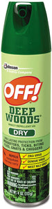 Off! CB717649 Deep Woods Dry Insect Repellent 4oz Aerosol Neutral 12/Carton