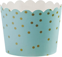 Load image into Gallery viewer, Hoffmaster Cup Small Green Dot, S!mply Baked 1-5/8" X 1-7/8", 3 oz, Pack of 550