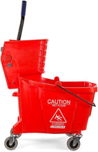 Load image into Gallery viewer, Carlisle Commercial Mop Bucket With Side Press Wringer