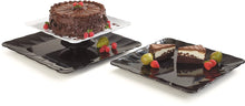 Load image into Gallery viewer, Carlisle 792403 Displayware Melamine Square Small Scalloped Platter, Black