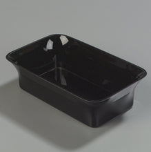Load image into Gallery viewer, Carlisle 881903 Acrylic Deli Crock, 5 lb. Capacity, Black
