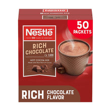 Load image into Gallery viewer, Nestle Hot Chocolate Packets, Hot Cocoa Mix, Rich Chocolate Flavor, Made with Real Cocoa, 50 Count (0.71 Oz each), 35.5 Oz
