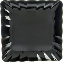 Load image into Gallery viewer, Carlisle 792603 Displayware Melamine Square Medium Scalloped Platter, Black