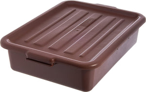 Carlisle N4401201 Comfort Curve Ergonomic Wash Basin Tote Box Lid, Universal, Brown