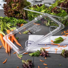 Load image into Gallery viewer, Carlisle 10278Z07 EZ Access Hinged Lid with Handle, Third Size, Clear