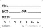 National Checking Co. National Checking Self Life Use By Dissolvable Label - 2 in. x 3 in.