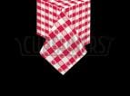 Hoffmaster 454-DG11 Red Gingham Printed 2 Ply Tissue Dinner Size Table Cover, 54 x 54 inch - 50 per case.