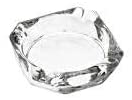 Anchor Hocking The Company Glass Ashtray, Square, 3 5/8", Clear, 36/Carton