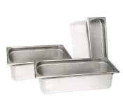 Stainless Steel 1/3 Size Anti-Jamming Steam Table Pan - 6" (22 Gauge)