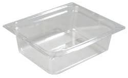 Carlisle 10221-807 Topnotch Food Storage Container, 1/2 Size, 4" D, NSF, Clear-10221-807