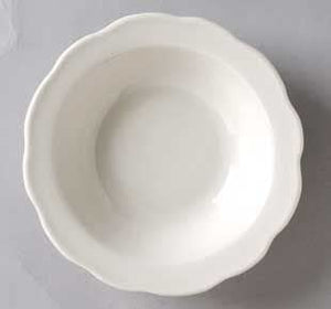 Vertex China CSC-10 California Scalloped Undecorated 11 Oz. Grapefruit Dish-CSC-10