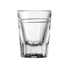 Anchor Hocking 1 Ounce Line, 2 Ounce Whiskey Glass - 48 per case.