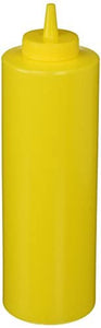 Winco 6-Piece Squeeze Bottles, 24-Ounce, Yellow