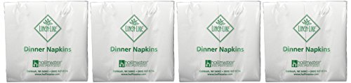 Hoffmaster 120060 Linen-Like Unembossed Dinner Napkin, 1/8 Fold, 17