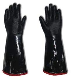 Burn & Chemical Protection Gloves with Replacement Liner, 18″ Neoprene