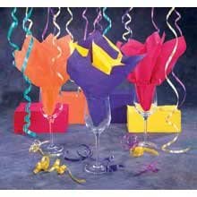 Hoffmaster 703-FD 2 Ply 8-Fold Solid Color Fiesta II Pack Dinner Napkin 13 x 17 inch - Coin Embossed, 4 colors Red, Sun, Purple and Orange per case, 150 per pack - 1200 per case.
