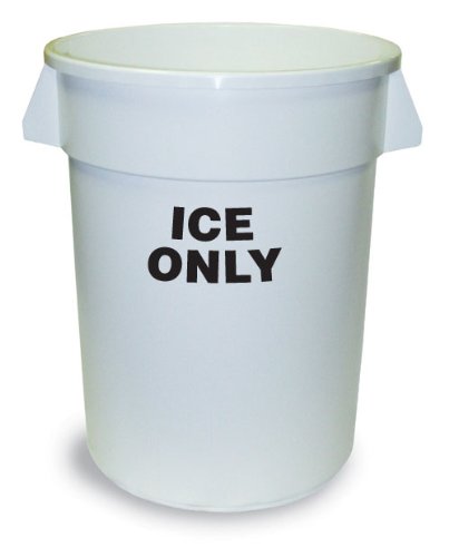 Continental 1001-ICE 10-Gallon Huskee Waste Receptacle, Legend 