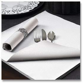 Hoffmaster FashnPoint White Decorator Flat Pack Napkin, 15-1/2 inch x 15-1/2 inch - 750 per case.