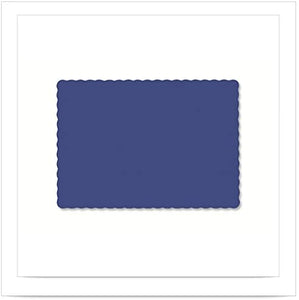 Hoffmaster Solid Navy Economy Placemat, 9.5 x 13.5 inch - 1000 per case.