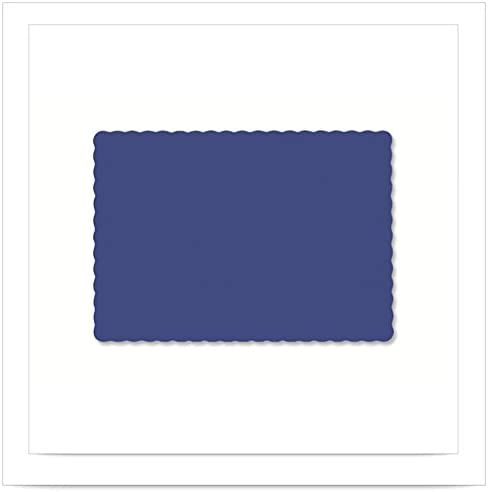 Hoffmaster Solid Navy Economy Placemat, 9.5 x 13.5 inch - 1000 per case.