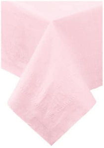 Hoffmaster 4108-D27 Solid Pink 2 Ply Tissue 1Ply Poly Table Cover - Banquet Size, 54 x 108 inch - 25 per case.