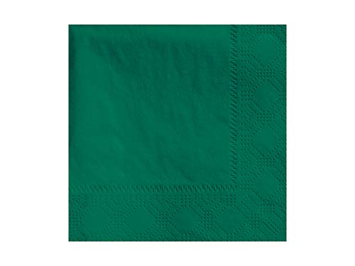 Hoffmaster Napkin Beverage Hunter Green 9.5x9.5 2 Ply 1/4 Fold, 250 Each (4 Pack)