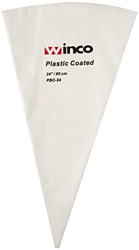 Winco PBC-24 Pastry Bag Cotton with Plastic Coating, 24-Inch